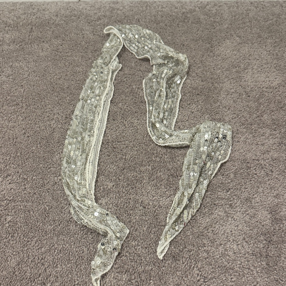 Sequin Embellished Scarf/belt accessory